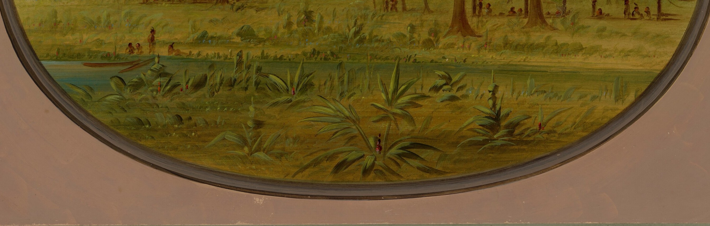 The dense undergrowth conveys the humidity and vibrant biodiversity of the region.