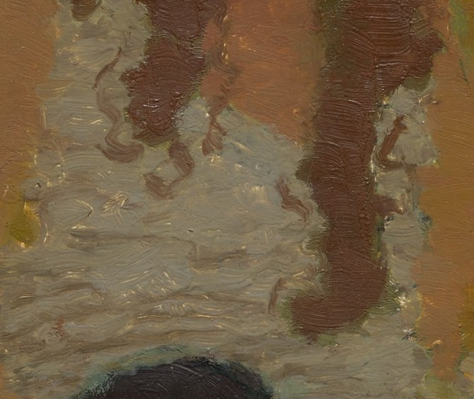 His brushstrokes capture movement.