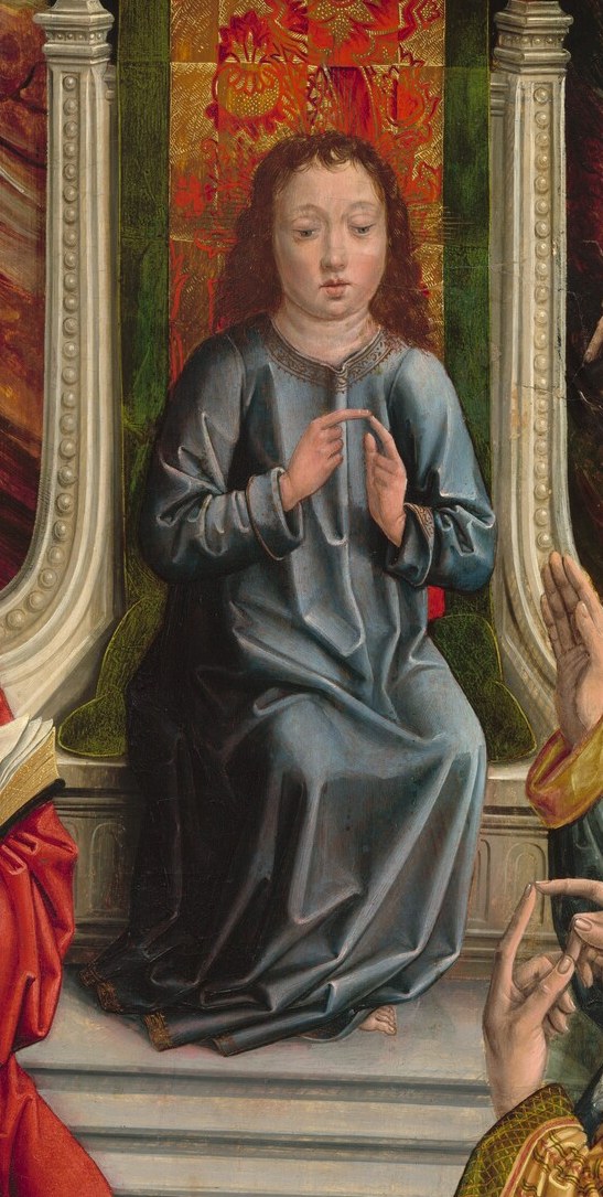 He is Jesus, at age twelve, in the Jerusalem Temple.