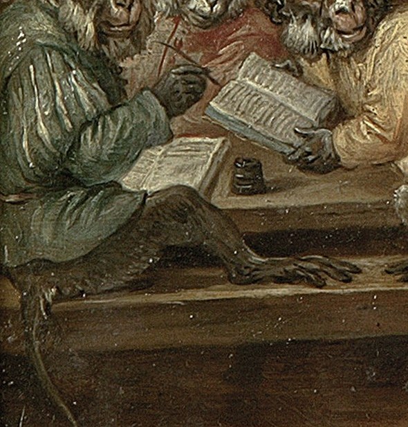 But the humans in his paintings are not so different.