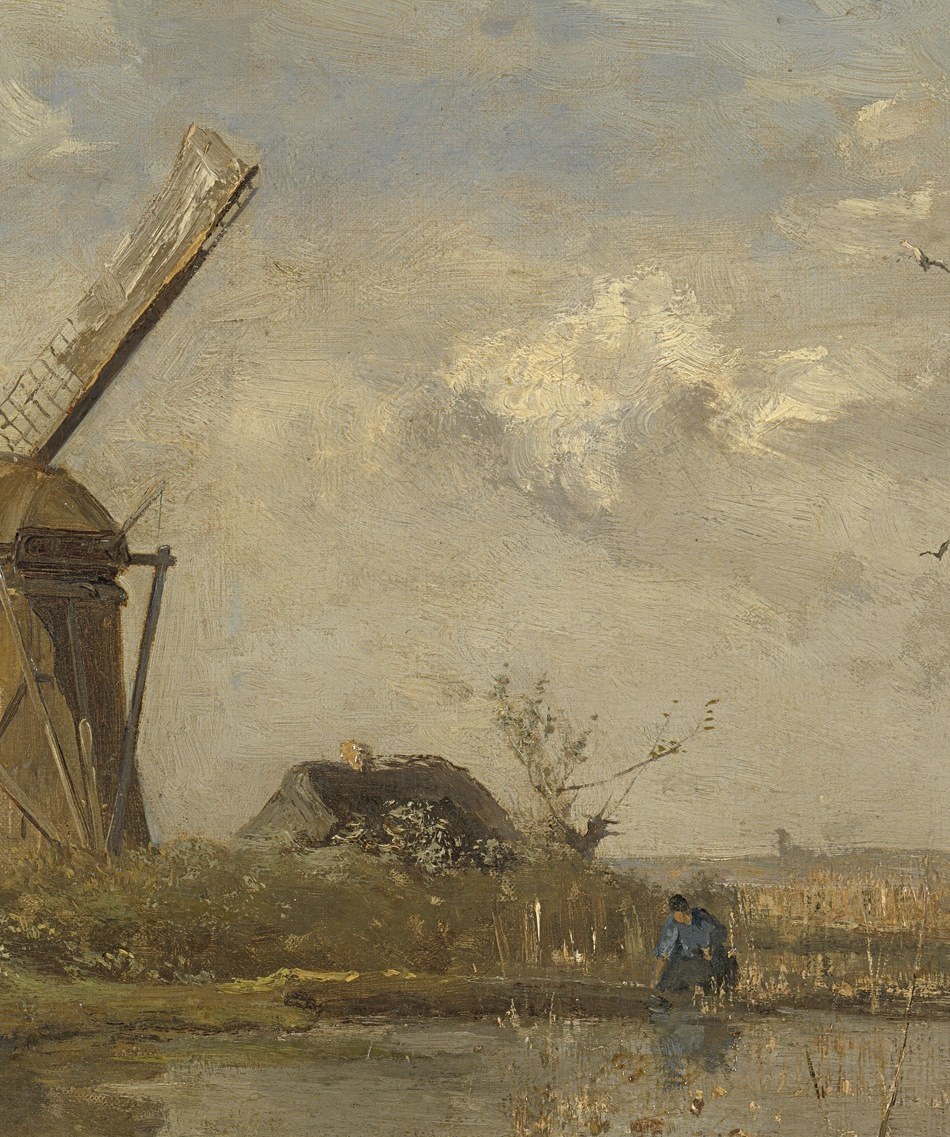 Gabriël was 68 when he painted this, deep in the Dutch countryside he had drawn all his life.