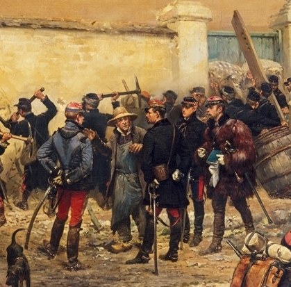 The painter was called the semi-official artist of the French army.