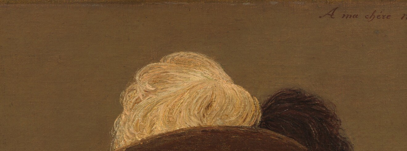 That wide-brimmed hat, specifically late-1880s fashion, frames her face like a halo.