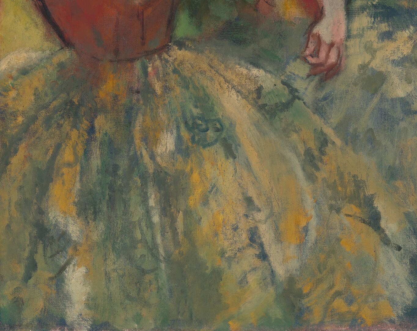 His brushwork captures the raw energy, the sweat and strain.