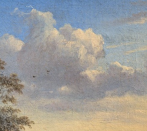 This technique gives the painting its remarkable depth and realism.