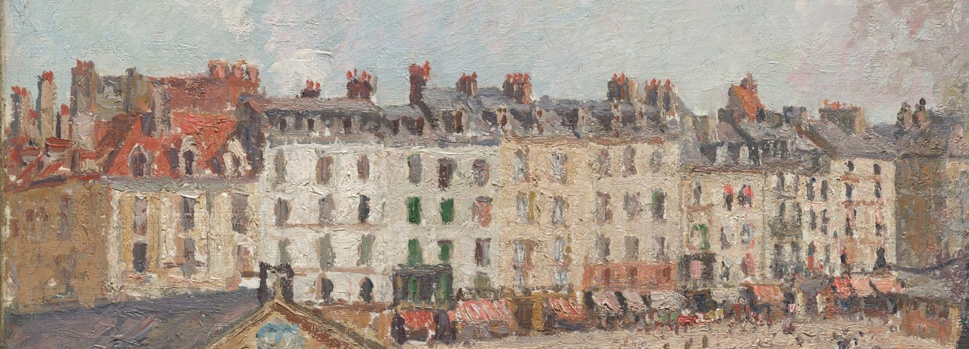 The painter was known for capturing daily urban life.