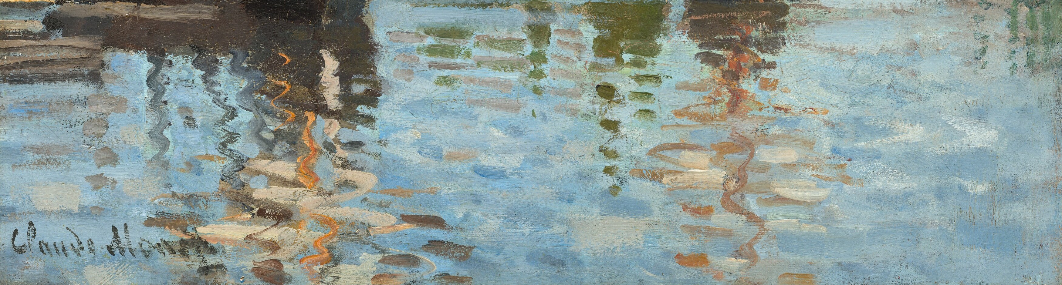 Notice the quick brushwork on the water's surface.
