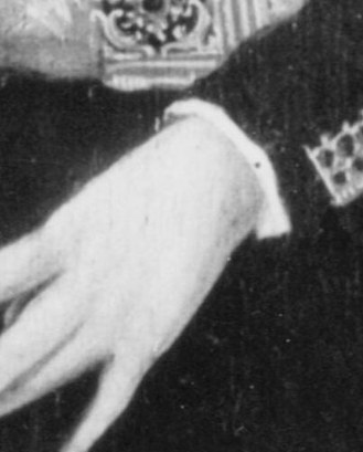 The relaxed, open pose of the hand conveys a sense of ease and naturalism.