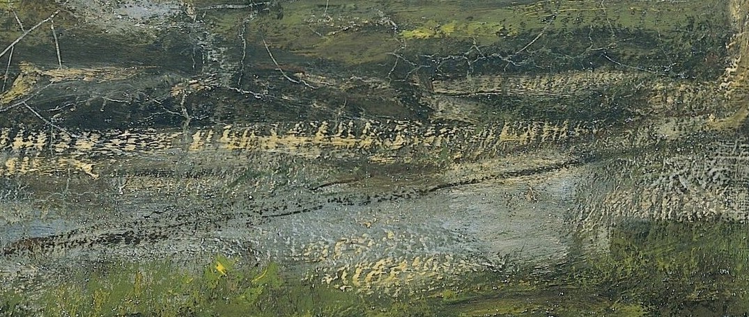 The path is muddy, reflecting the everyday reality of travel.