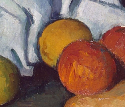 These brushstrokes build form, rather than just describe it.