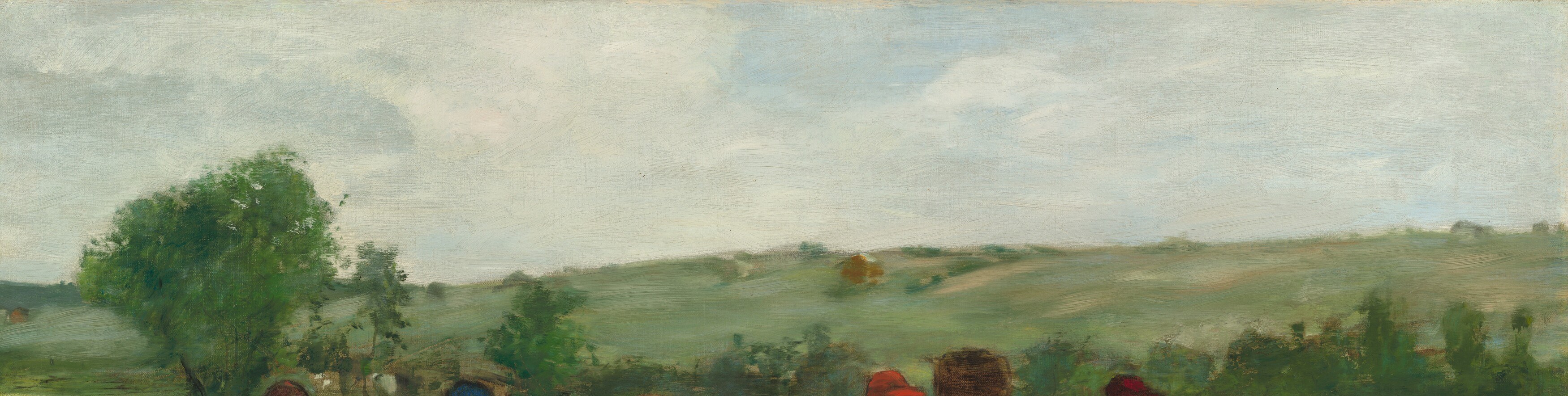 But his brushstrokes capture the feeling of the moment.