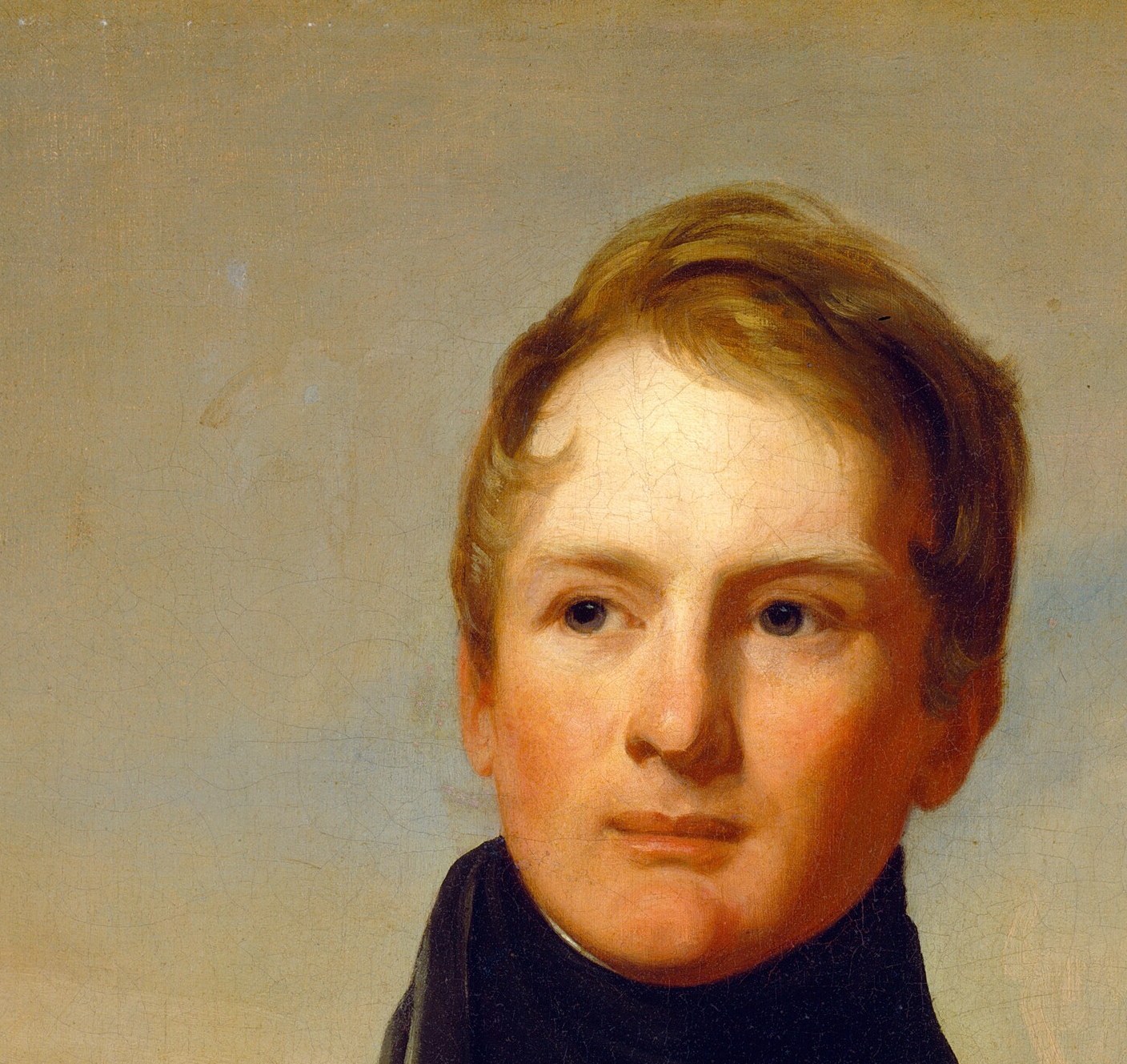 He met the painter on a battlefield, four years before this.