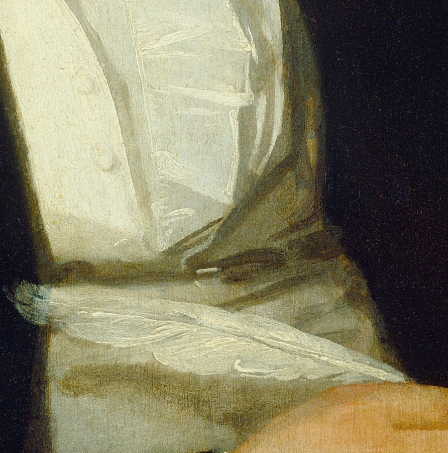 Stuart deliberately kept details like hands less finished.