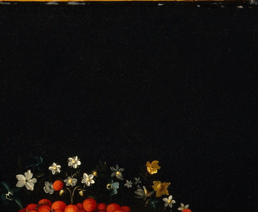 Strawberries, roses, asparagus. A picture of summer abundance.
