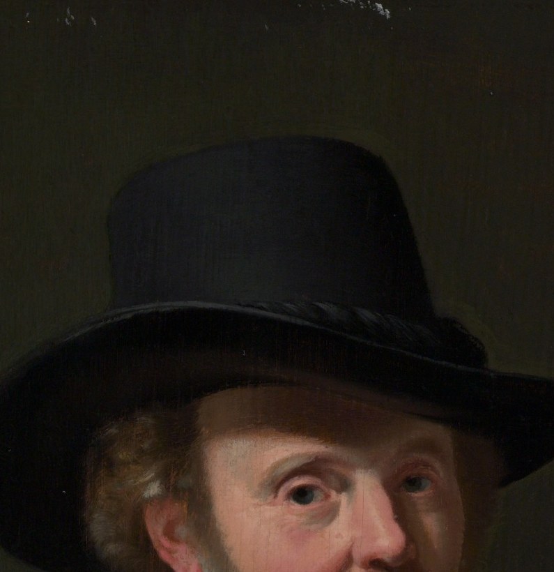 He looks like any wealthy Dutch merchant.