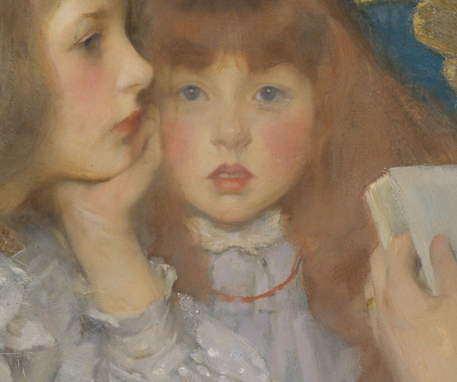 The artist, James Jebusa Shannon, painted his own daughter.