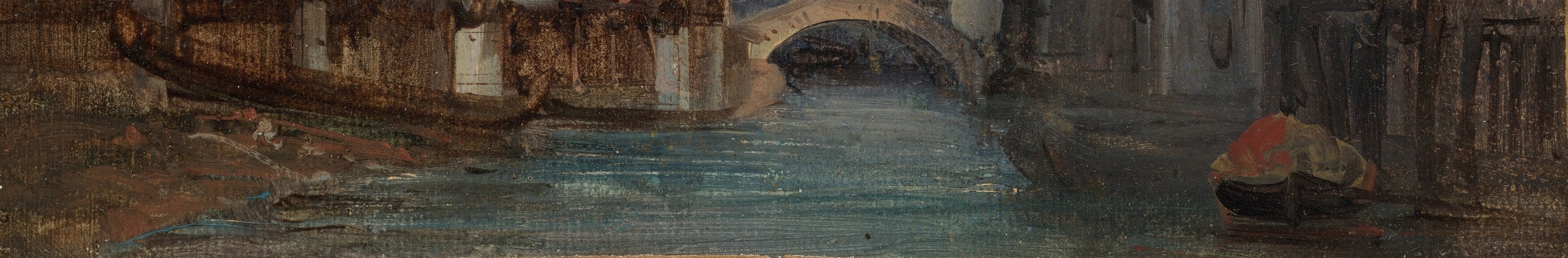 The painter often used a paper base for quick, luminous studies.