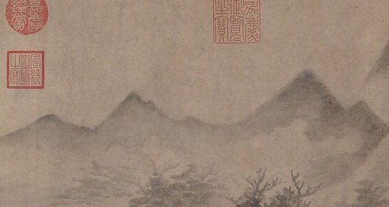 A mountain range. No outlines, no edges.