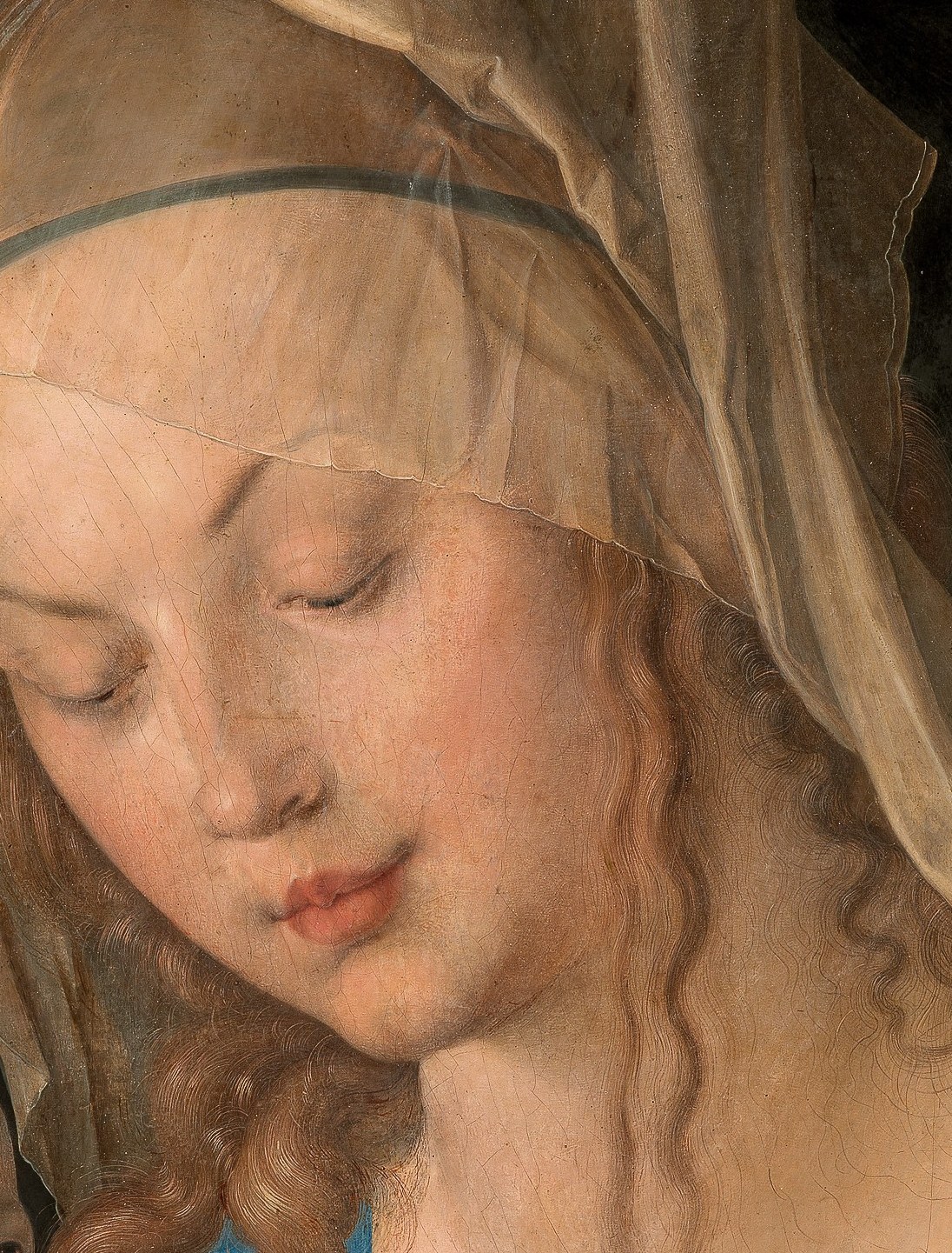 He painted Mary with deep peace.