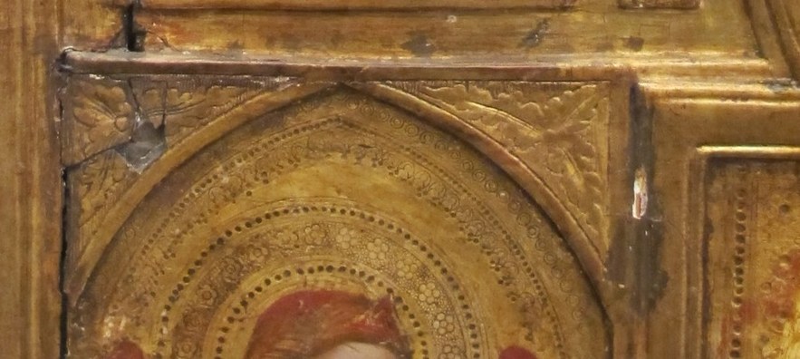 This panel was once part of a much larger altarpiece.