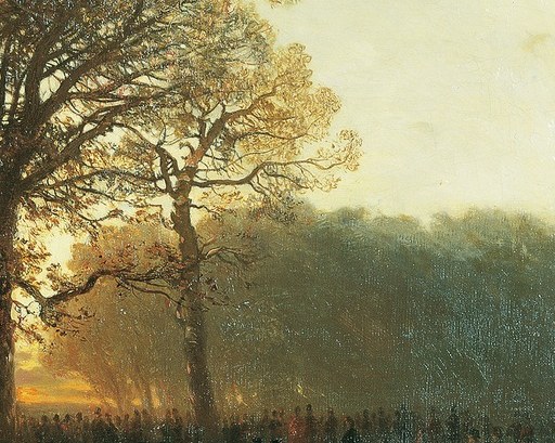 The artist captured this specific day in the Prater.