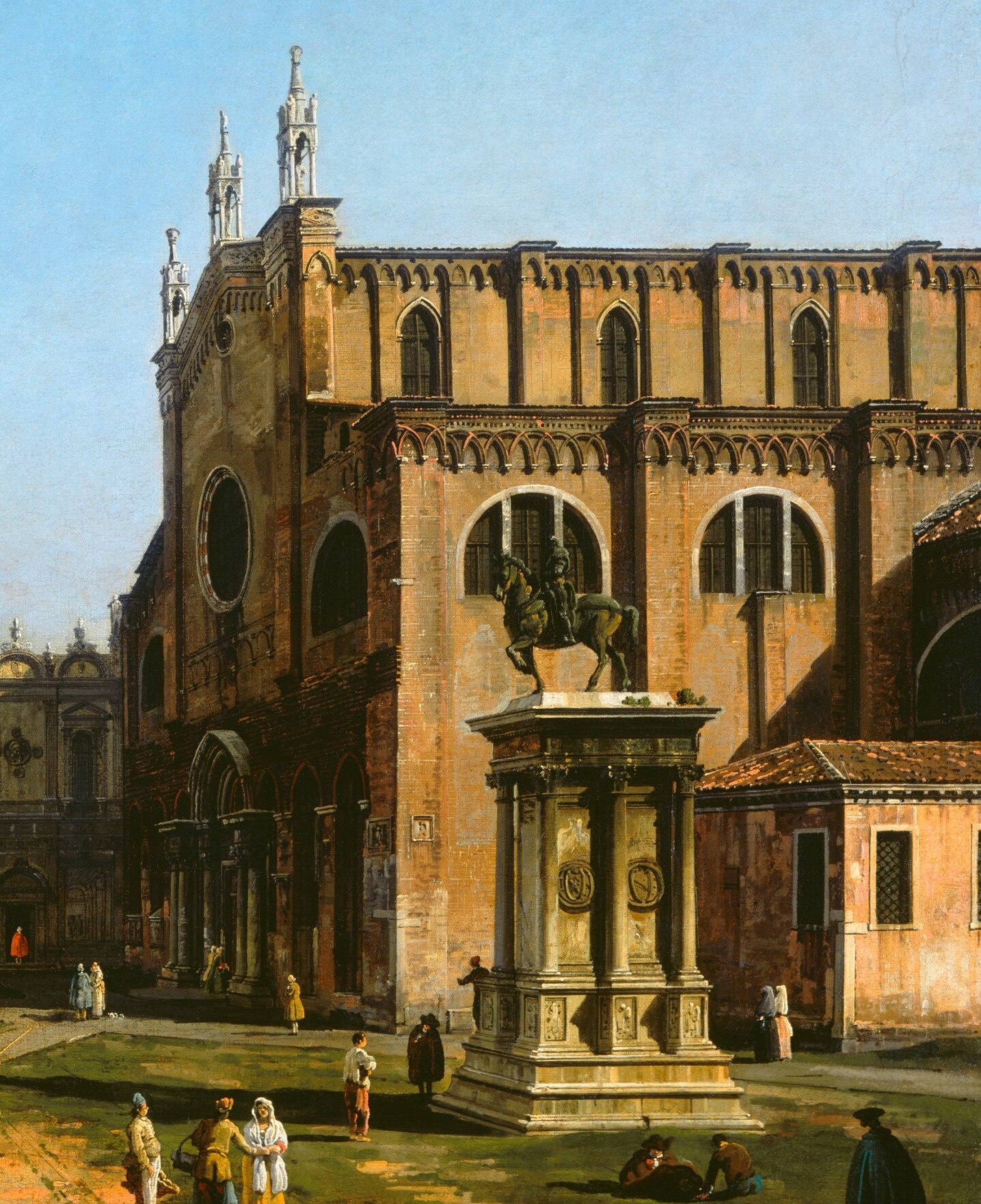 The painter was known for these detailed city views, or 'vedute.'