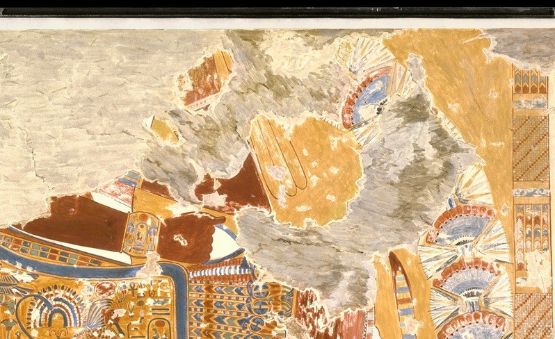 It was painted in the 1920s by a meticulous copyist, Nina M. Davies.