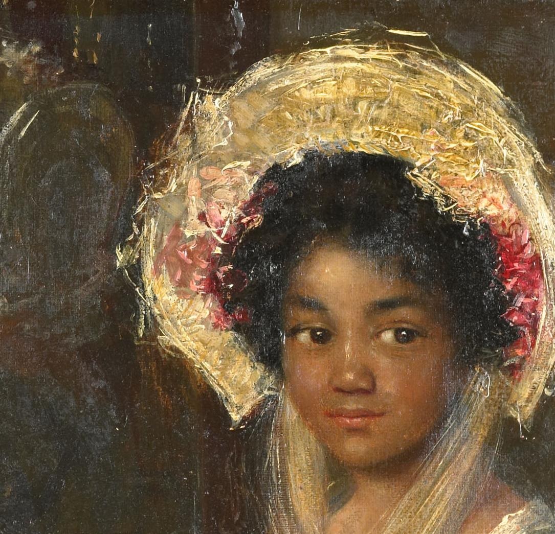 The artist, Simon Maris, was known for his portraiture.