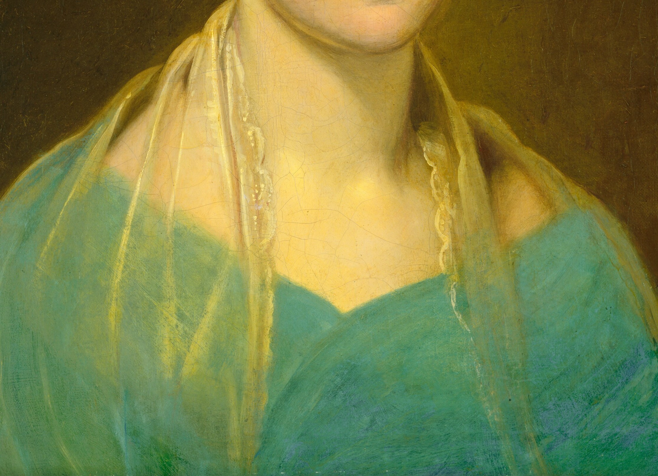 The painting traveled to France with her granddaughter.