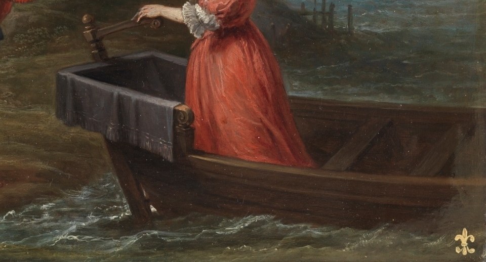 She lures him from his duty, into her magical boat.