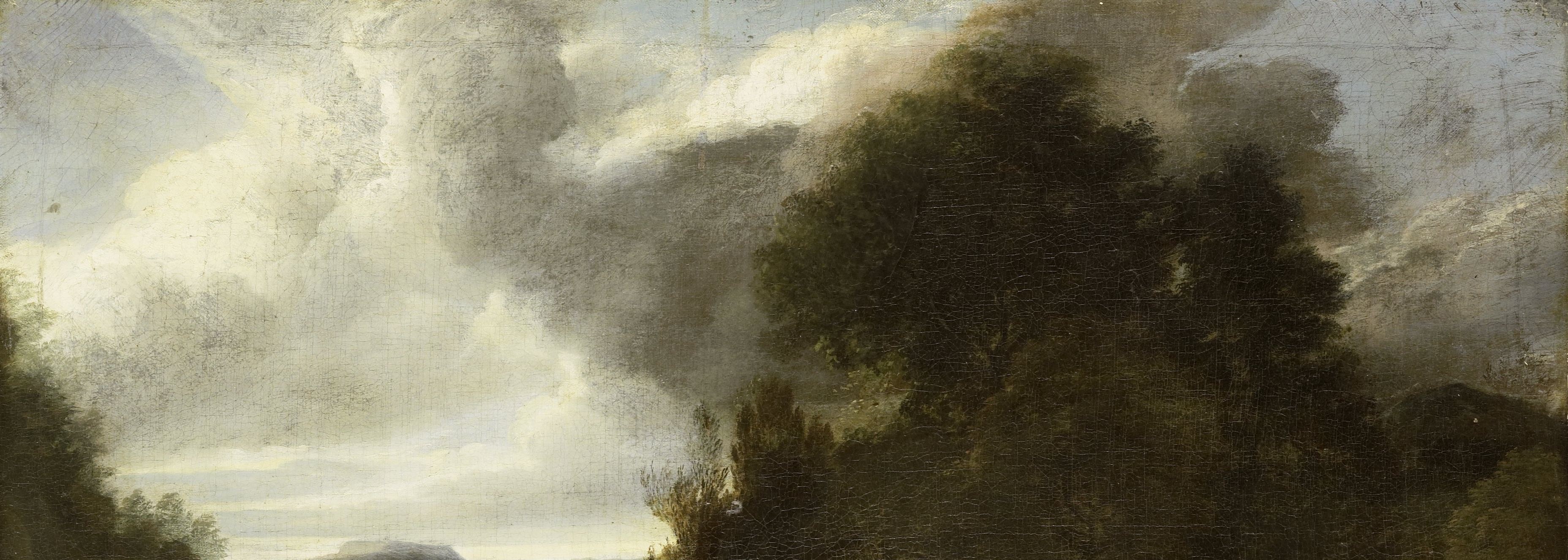 The dramatic sky also uses strong contrasts.