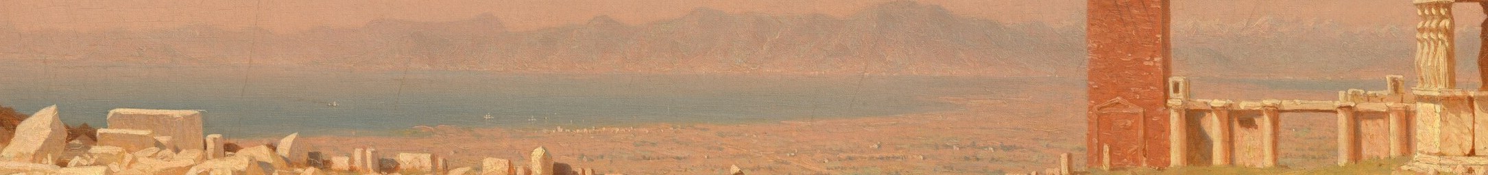 The scene evokes the vastness of time and history.