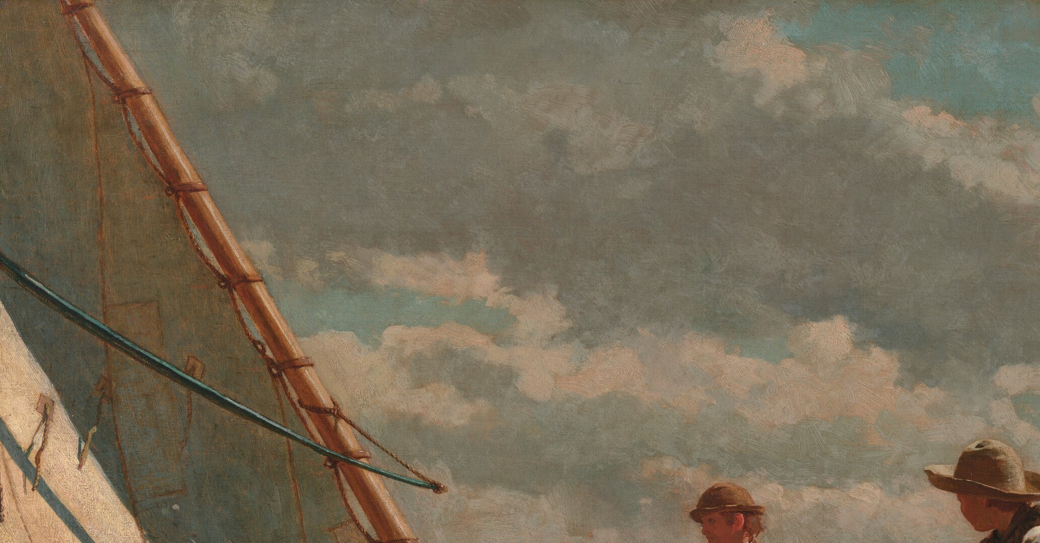 So Homer painted what came next: the first fair wind.