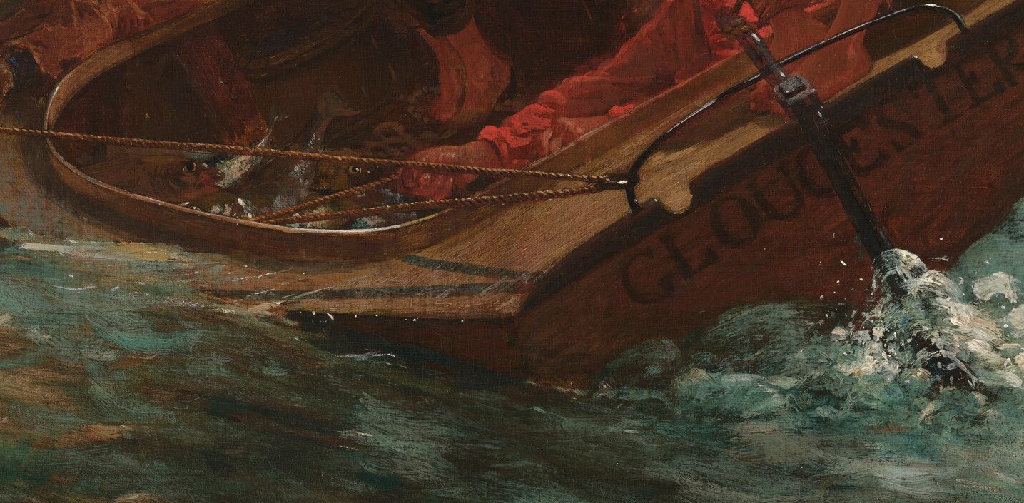Not leisure. This is a working catboat with the catch inside.