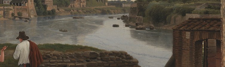 The Tiber River flows calmly here.