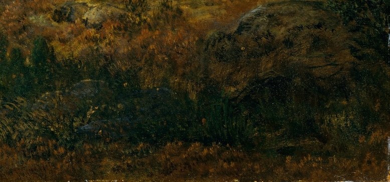Even the dry leaves feel real from varied brushstrokes.