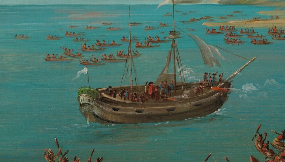 Notice the massive ship at the center.