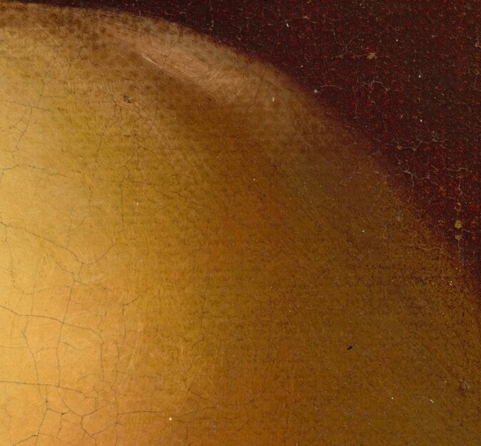Look closely at the subtle, natural cracks on its skin.