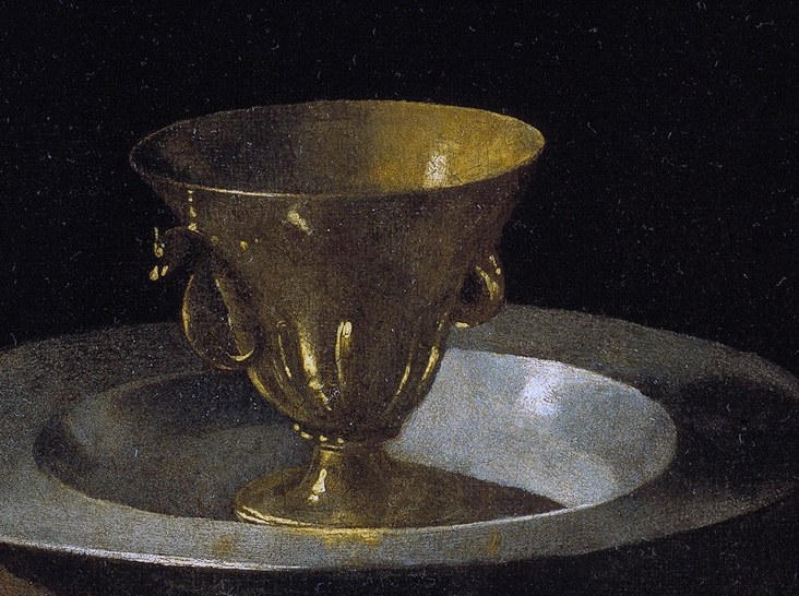 Paint catches its metallic sheen and handles.