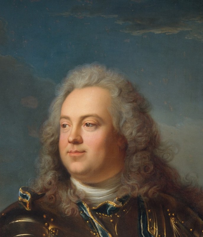 But his stern gaze hints at a powerful figure.
