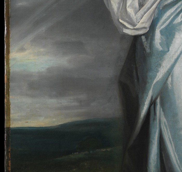 His technique gives the painting an atmospheric quality.