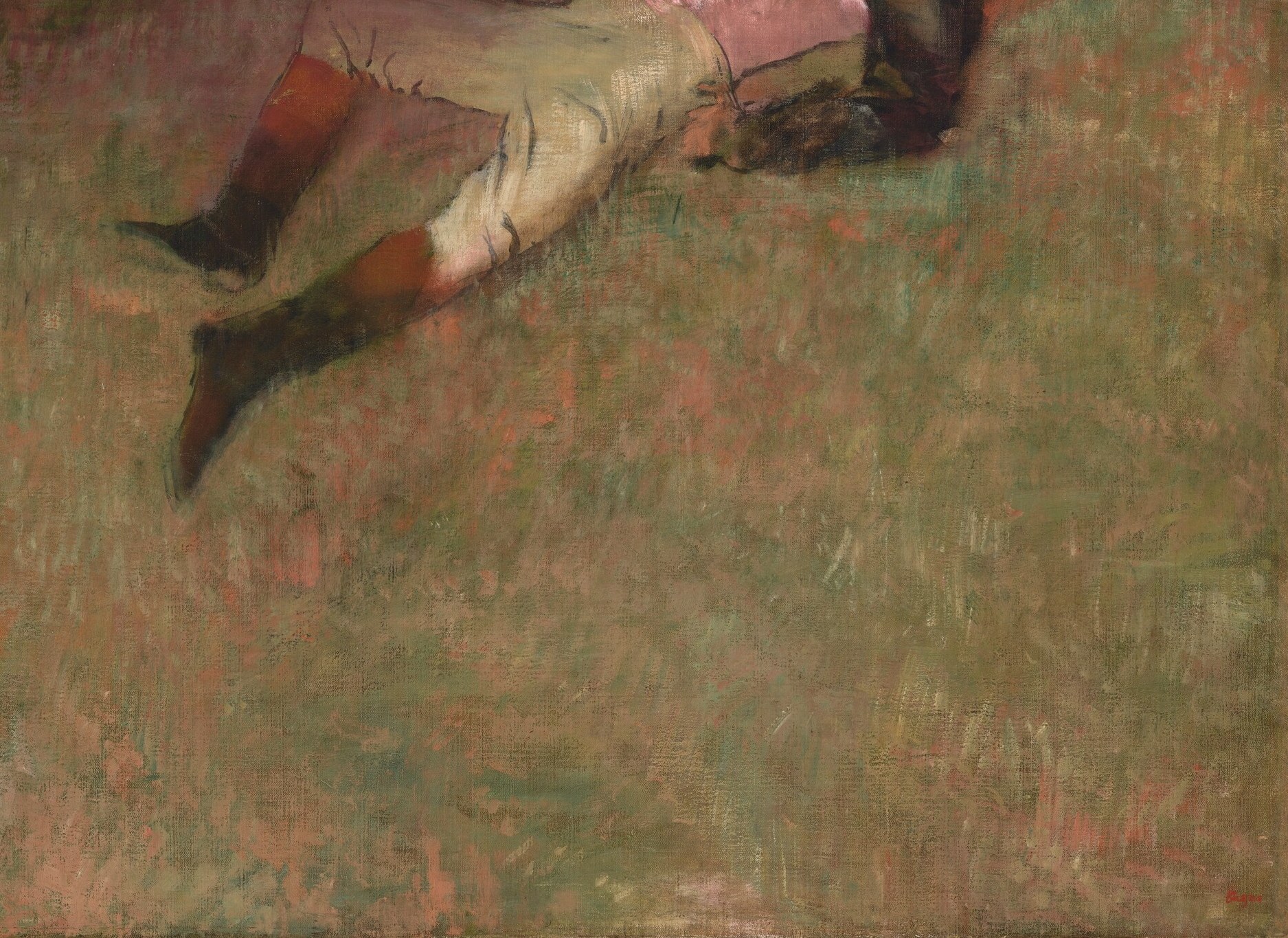 The mud is rendered with quick, gestural brushstrokes.