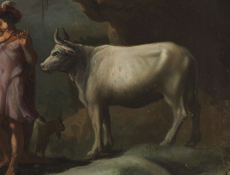 Mercury has been sent to steal the cow from Argus.