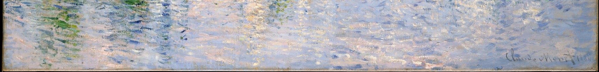 But look at the water itself: painted so thickly you can feel the current.