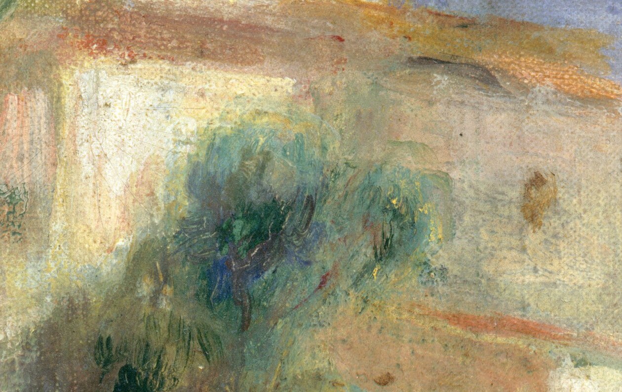 His hands were twisted with arthritis. He painted this with a brush strapped to his wrist.