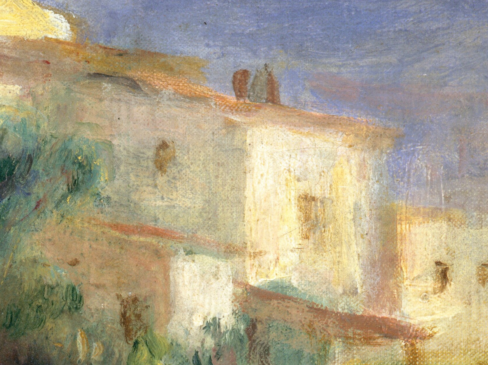 He begins painting the local post office, a working building, not a monument.