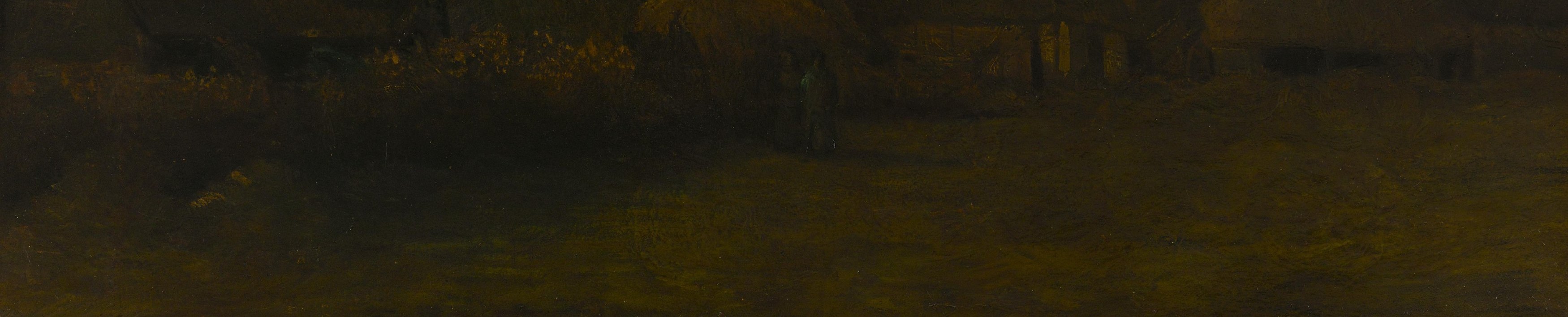 Notice the thick, textured brushstrokes, even in the shadows.