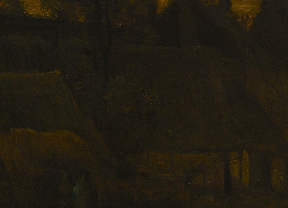 His distinctive brushwork already gives this simple scene active life.