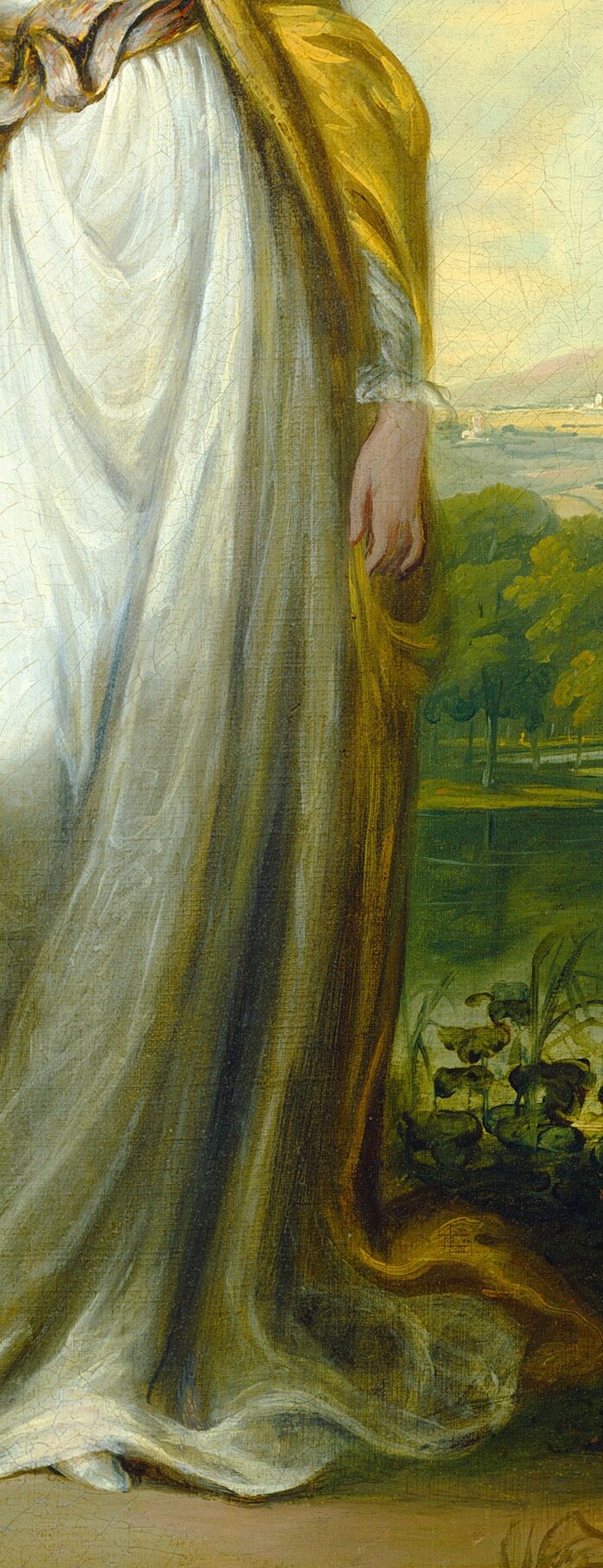 Her white dress signified purity and innocence.