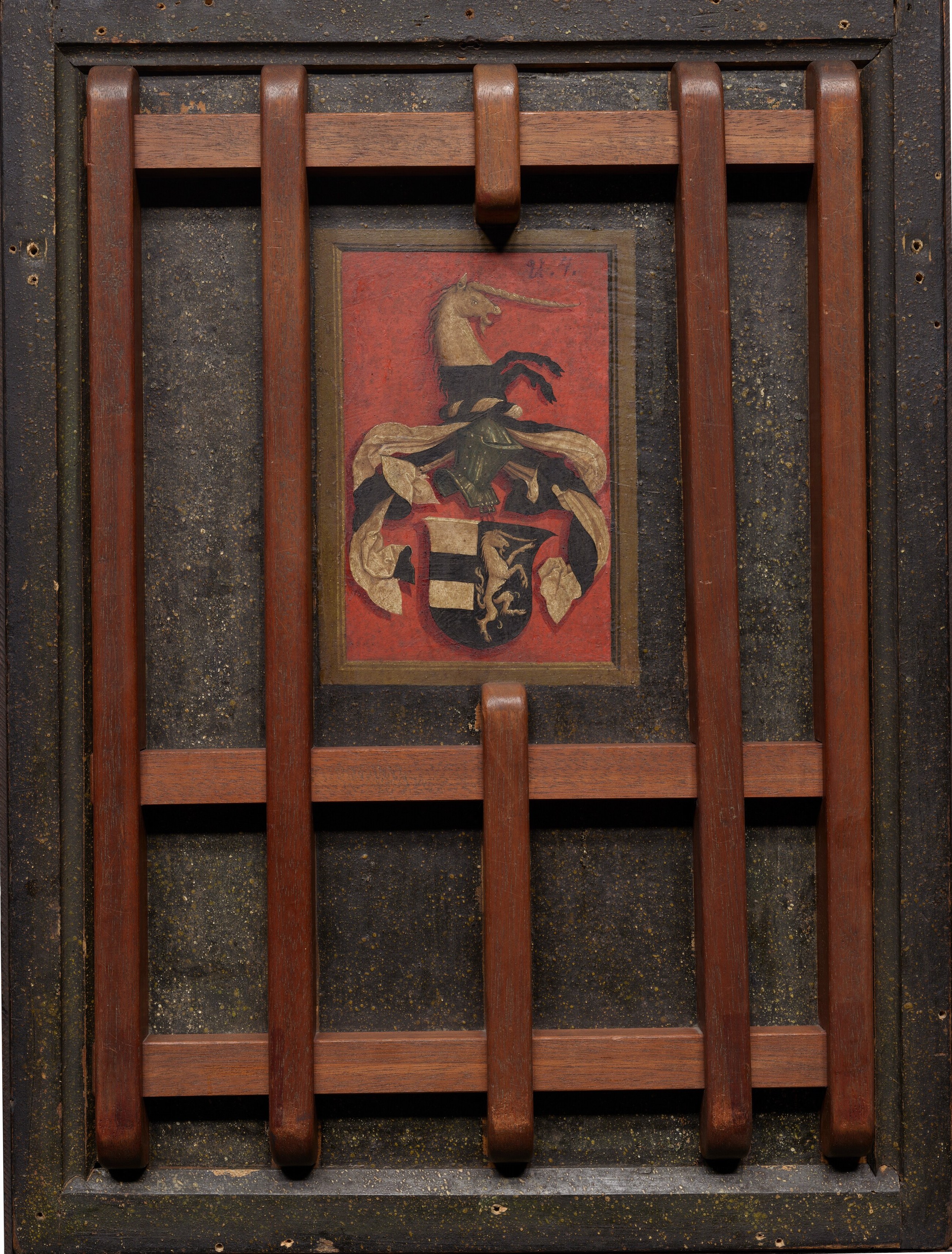 It's the back of a portrait from 1527.